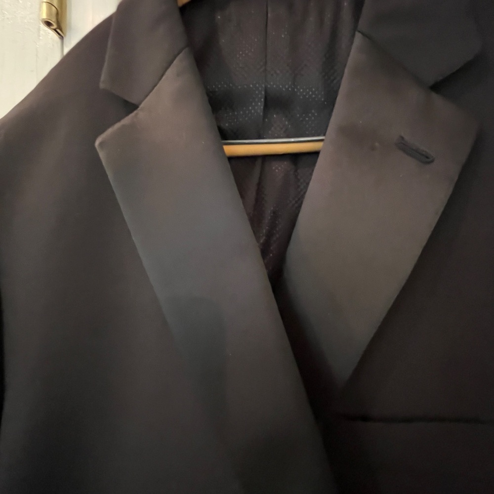 PRICE DROPPED! Black Tuxedo Suit/White Shirt/Cummerbund Worn once--So Handsome! - Picture 5 of 15
